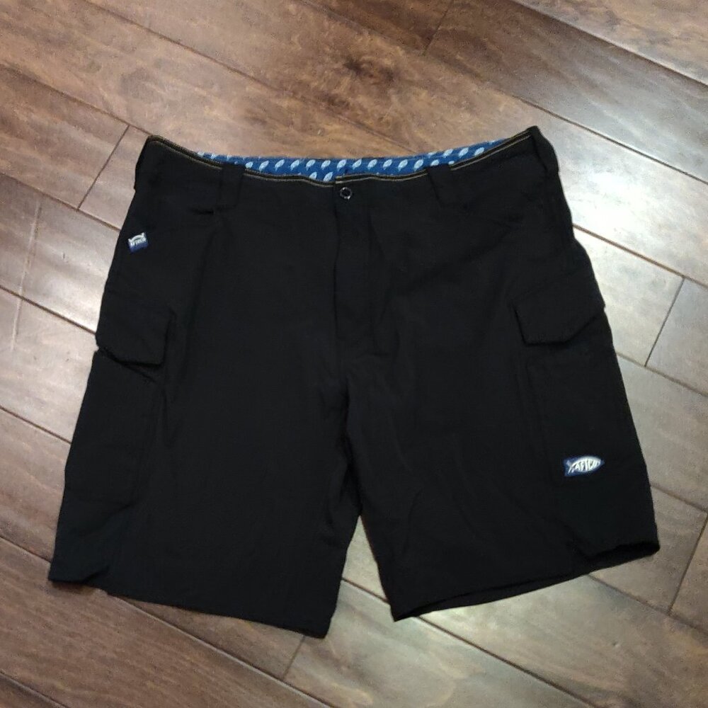 Aftco Black Performance Fishing Shorts SIZE 40